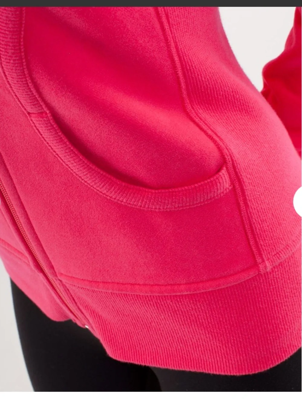 Rare Lululemon Scuba Hoodie Bon Bon logo $138 casual activewear workout zip fall